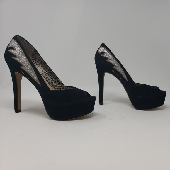 Jessica Simpson CALYPSO Leather Platform Stilettos - Picture 2 of 8